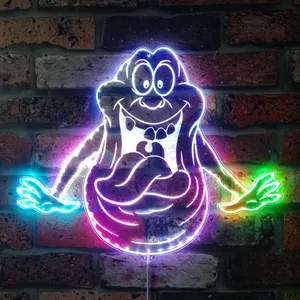 Ghostbusters Slimer RGB LED Sign