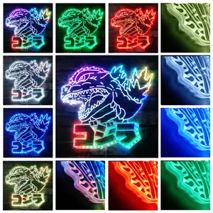 Godzilla Kaiju Art RGB LED Sign