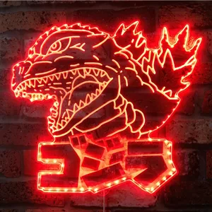 Godzilla Kaiju Art RGB LED Sign