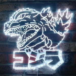 Godzilla Kaiju Art RGB LED Sign