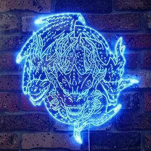 Godzilla King Ghidorah RGB LED Sign