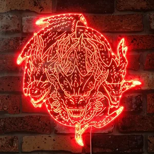 Godzilla King Ghidorah RGB LED Sign