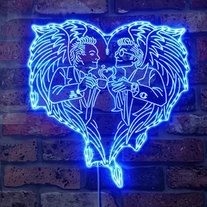 Good Omens Aziraphale and Gabriel RGB LED Sign