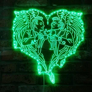 Good Omens Aziraphale and Gabriel RGB LED Sign