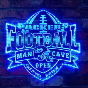 Green Bay Packers Man Cave RGB LED Sign