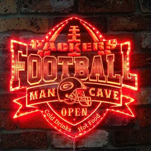 Green Bay Packers Man Cave RGB LED Sign