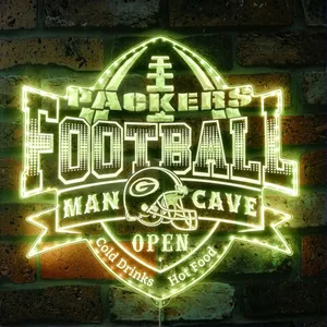 Green Bay Packers Man Cave RGB LED Sign