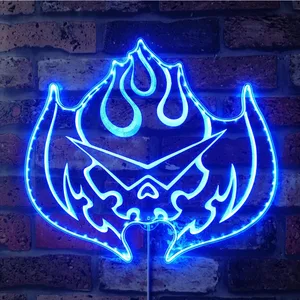 Gurren Lagann Flaming Skull RGB LED Sign
