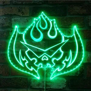 Gurren Lagann Flaming Skull RGB LED Sign