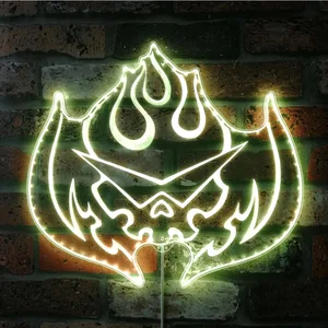 Gurren Lagann Flaming Skull RGB LED Sign