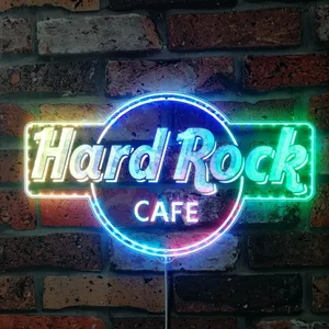 Hard Rock Café Logo RGB LED Sign