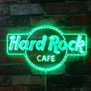 Hard Rock Café Logo RGB LED Sign