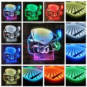 Hartford Whalers Bardown RGB LED Sign