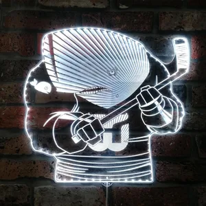 Hartford Whalers Bardown RGB LED Sign