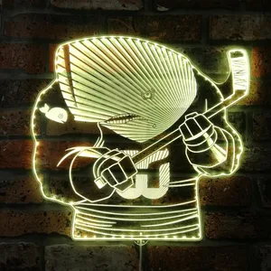 Hartford Whalers Bardown RGB LED Sign