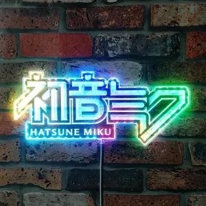 Hatsune Miku Logo RGB LED Sign
