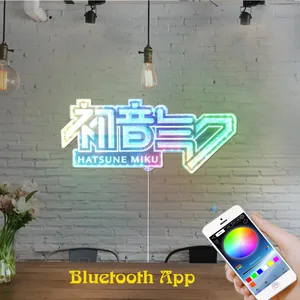 Hatsune Miku Logo RGB LED Sign