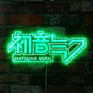 Hatsune Miku Logo RGB LED Sign