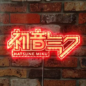 Hatsune Miku Logo RGB LED Sign