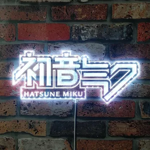 Hatsune Miku Logo RGB LED Sign
