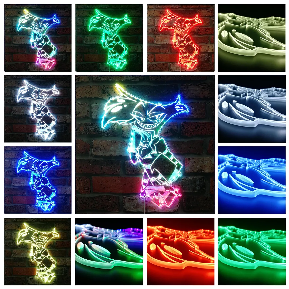 Hazbin Hotel Angel Dust RGB LED Sign