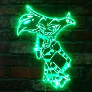 Hazbin Hotel Angel Dust RGB LED Sign