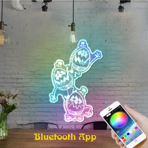 Hazbin Hotel Egg Boiz RGB LED Sign