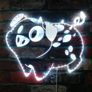 Hazbin Hotel Fat Nuggets RGB LED Sign