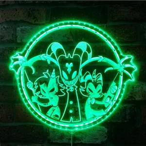 Hazbin Hotel Helluva Boss Characters RGB LED Sign