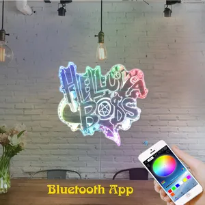 Hazbin Hotel Helluva Boss Logo RGB LED Sign