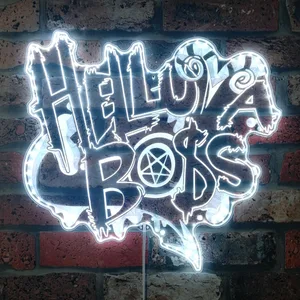 Hazbin Hotel Helluva Boss Logo RGB LED Sign