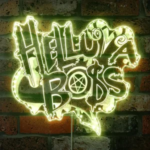 Hazbin Hotel Helluva Boss Logo RGB LED Sign