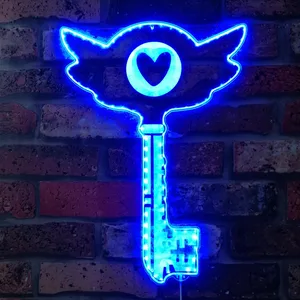 Hazbin Hotel Key RGB LED Sign