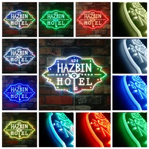 Hazbin Hotel Logo RGB LED Sign