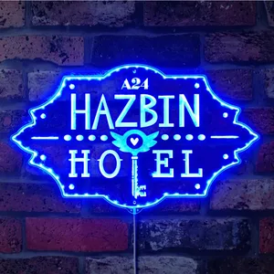Hazbin Hotel Logo RGB LED Sign