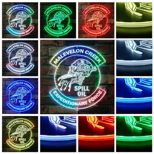 Helldivers Malevelon Creek RGB LED Sign
