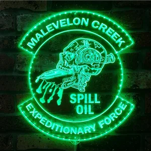 Helldivers Malevelon Creek RGB LED Sign