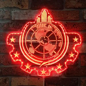 Helldivers Super Earth RGB LED Sign