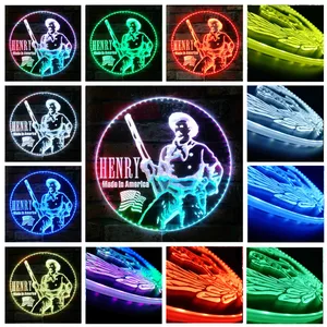 Henry Repeating Arms Logo RGB LED Sign