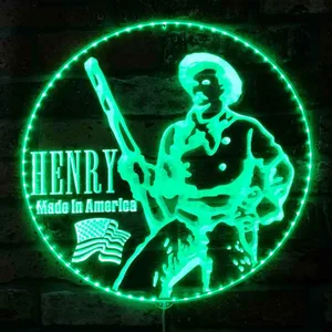 Henry Repeating Arms Logo RGB LED Sign