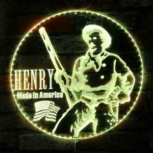 Henry Repeating Arms Logo RGB LED Sign