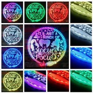 Hocus Pocus It's Just a Bunch of Hocus Pocus RGB LED Sign