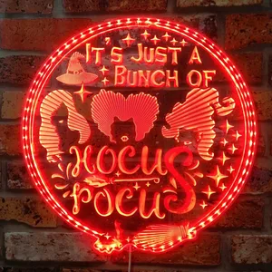 Hocus Pocus It's Just a Bunch of Hocus Pocus RGB LED Sign