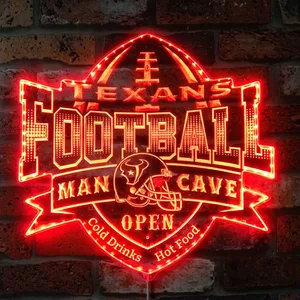 Houston Texans Man Cave RGB LED Sign