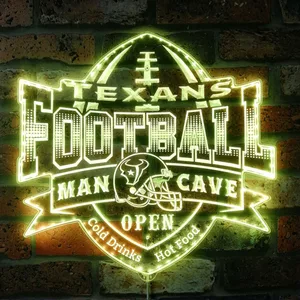 Houston Texans Man Cave RGB LED Sign