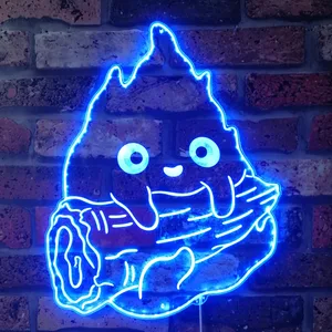 Howl's Moving Castle Calcifer Flame RGB LED Sign