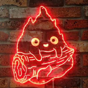 Howl's Moving Castle Calcifer Flame RGB LED Sign