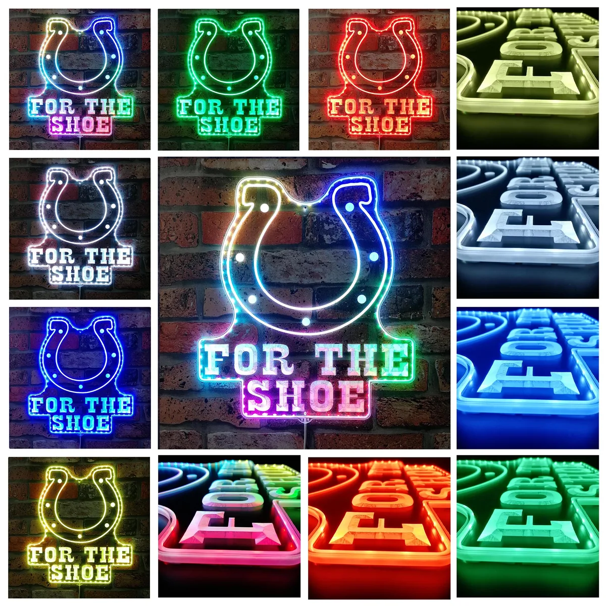 Indianapolis Colts For the Shoe RGB LED Sign