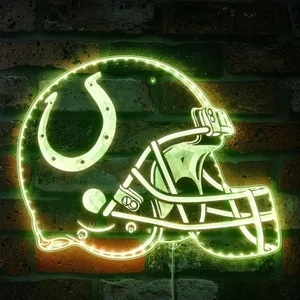 Indianapolis Colts Helmet Logo RGB LED Sign