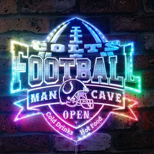 Indianapolis Colts Man Cave RGB LED Sign